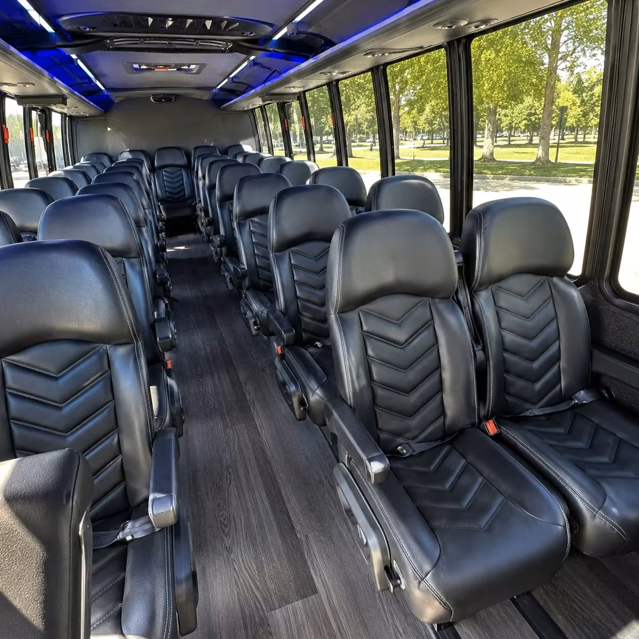 25 passenger minibus inside