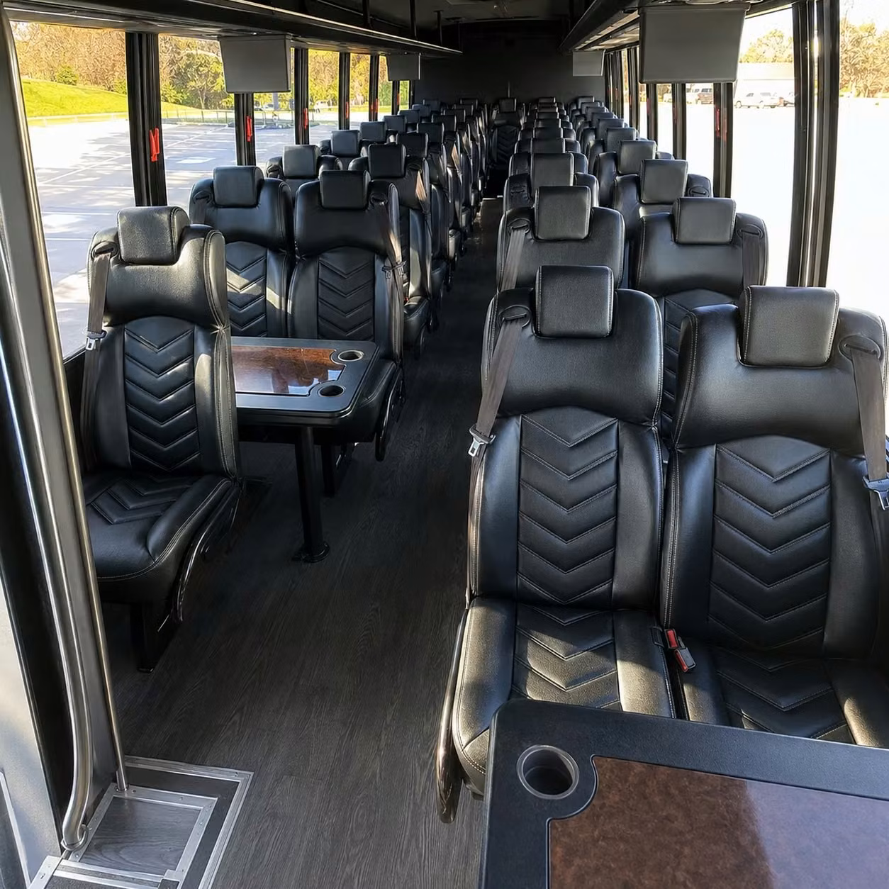 28 passenger minibus interior