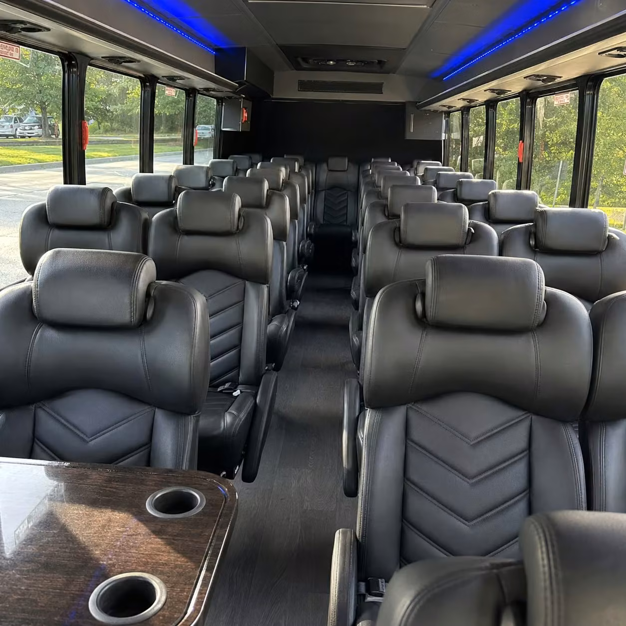 30 passenger minibus inside
