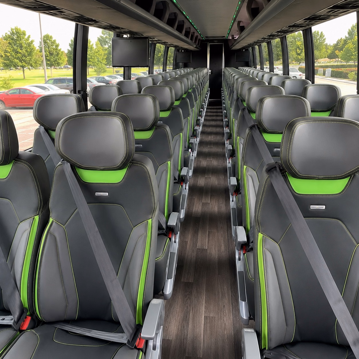 memphis charter bus interior
